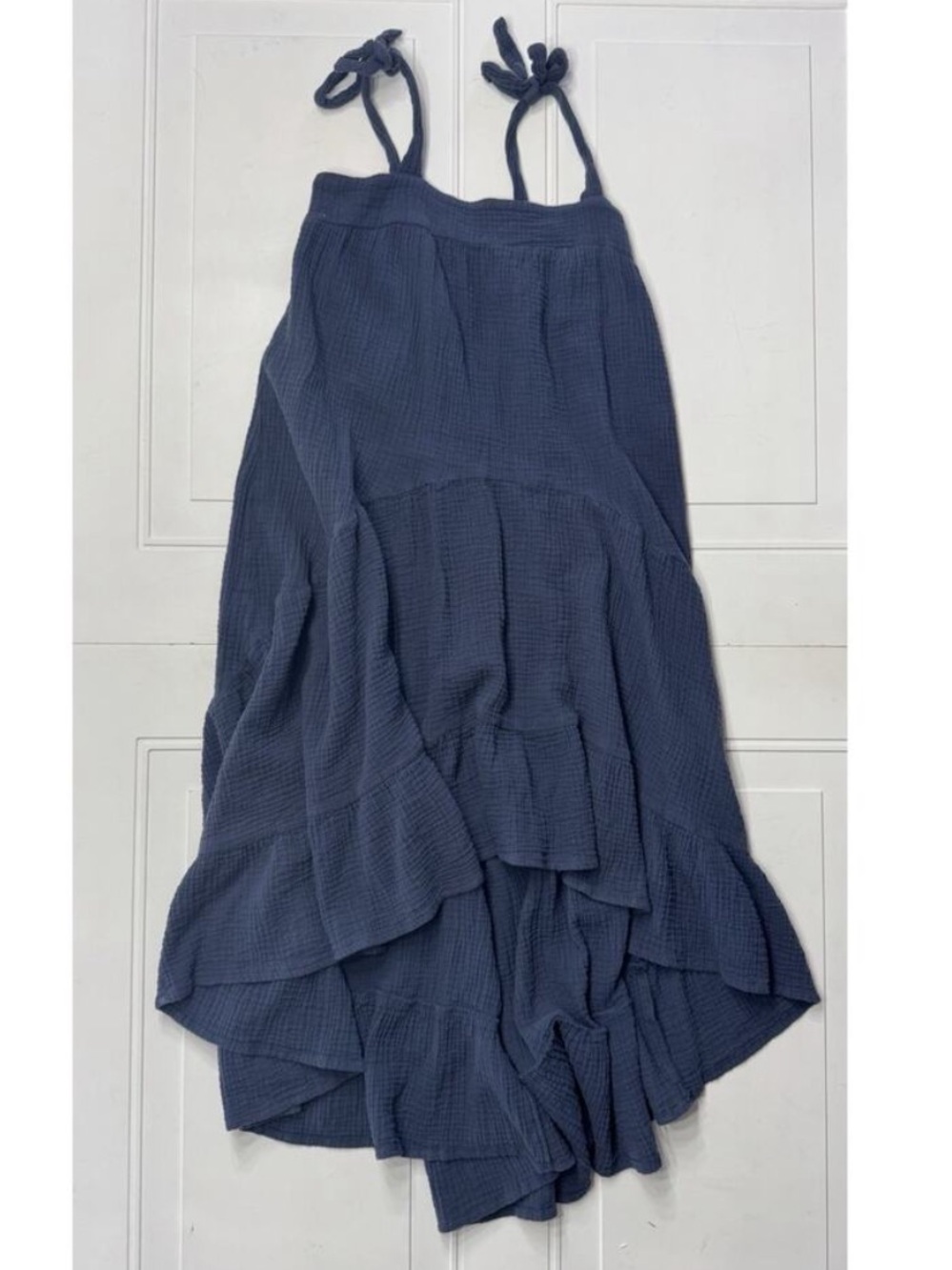 Shareen Collections Australia
Blue Tie High Low Gauze Dress